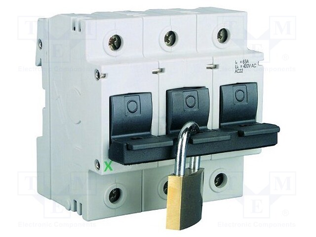 Switch-fuse; Poles: 3; DIN; 63A