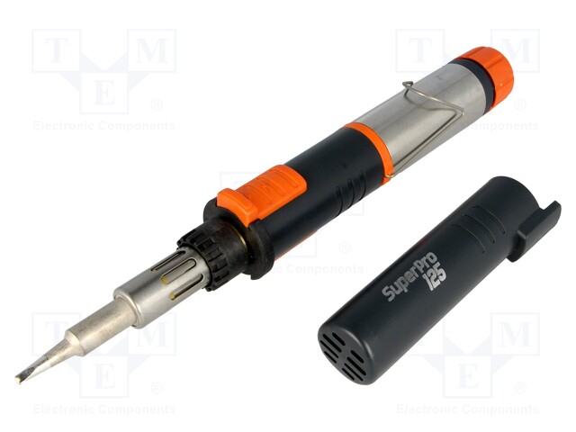 Soldering iron: gas; 125W; 1300°C; Tip temp: 580÷625°C; 120min