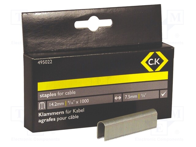 Staples; 14.2mm; 1000pcs; CK-T6227