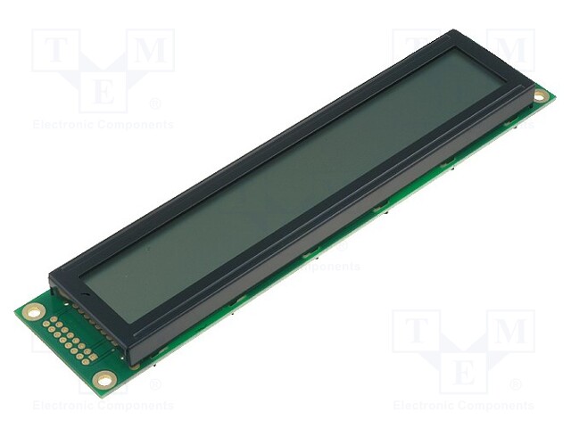 Display: LCD; alphanumeric; FSTN Positive; 20x1; 180x40x13.9mm