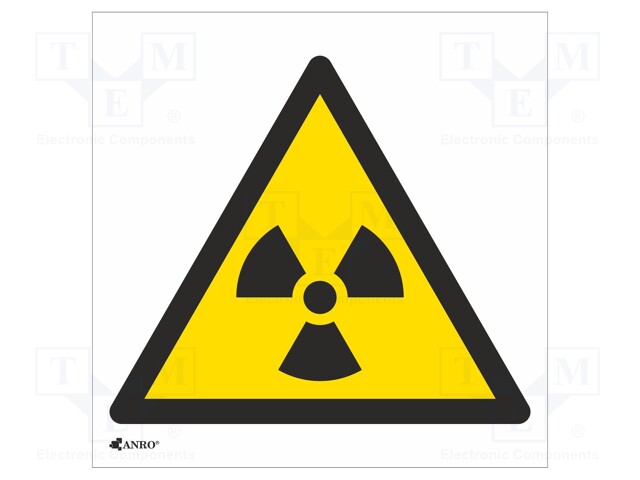 Safety sign; warning; Mat: PVC; W: 200mm; H: 200mm