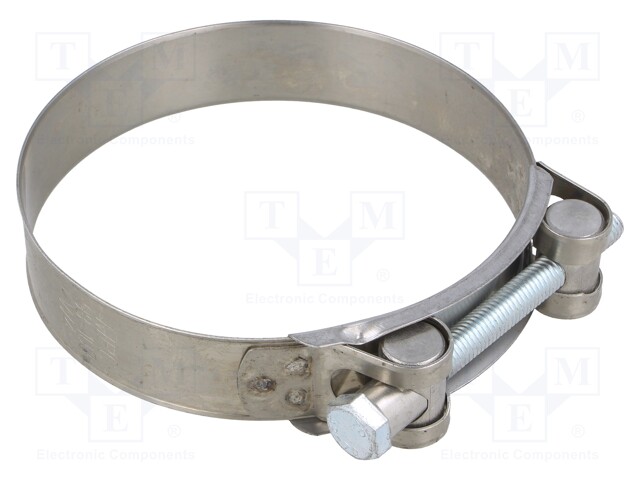 T-bolt clamp; W: 24mm; Clamping: 98÷103mm; chrome steel AISI 430