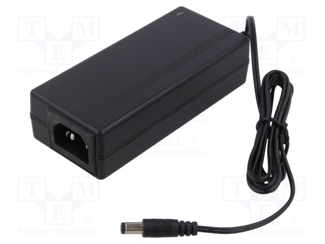 Power supply: switched-mode; 48VDC; 1.25A; Out: 5,5/2,1; 60W
