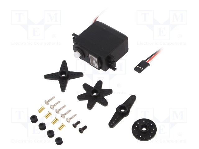 Motor: servo; 4.8÷6VDC; standard; analogue; 38g; 40x20x44mm; nylon