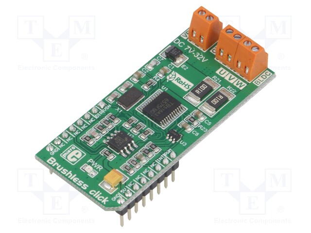 Click board; motor driver; GPIO,PWM; MCP6281,Si4497DY,TB6575FNG