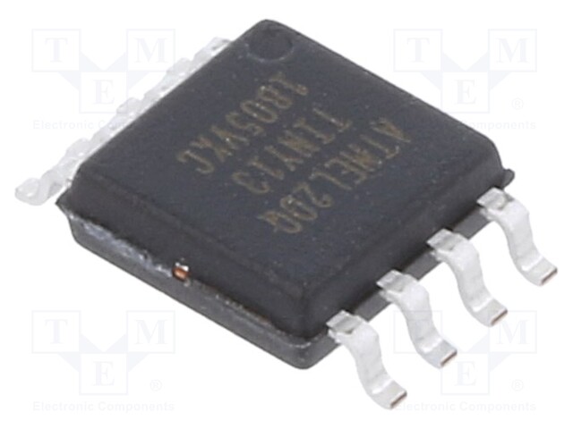 AVR microcontroller; EEPROM: 64B; SRAM: 64B; Flash: 1kB; SO8-W