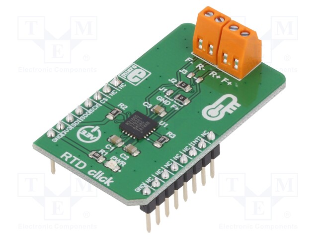 Click board; resistance meter; GPIO,SPI; MAX31865; 3.3VDC