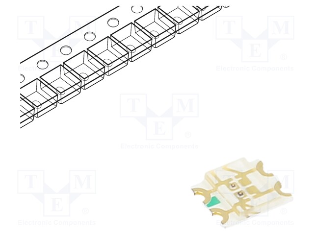 LED; SMD; 1206; yellow-green/orange; 3.2x2.7x0.7mm; 140°; 20mA