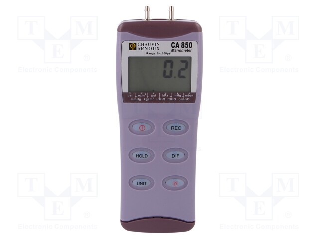 Manometer; LCD,with a backlit; -100÷100psi; Meas.accur: ±0,3%