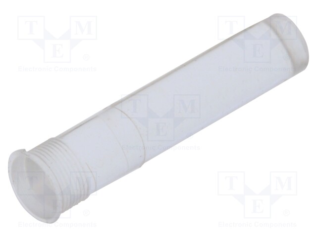 Fiber for LED; round; Ø4.6mm; Front: convex; flexible; silicone