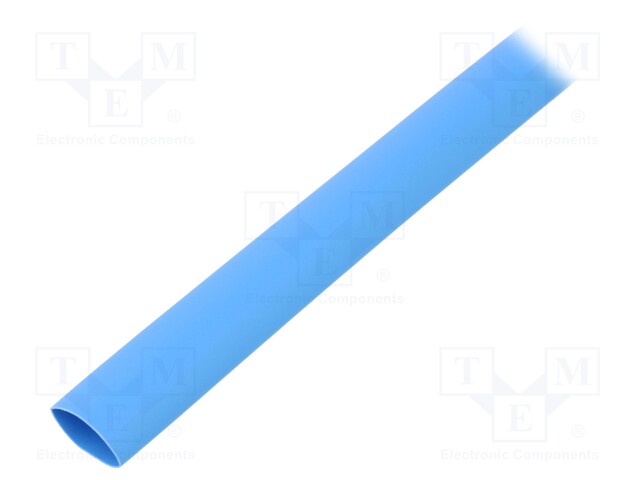 Heat shrink sleeve; glueless; 2: 1; 9.5mm; L: 1m; blue; polyolefine