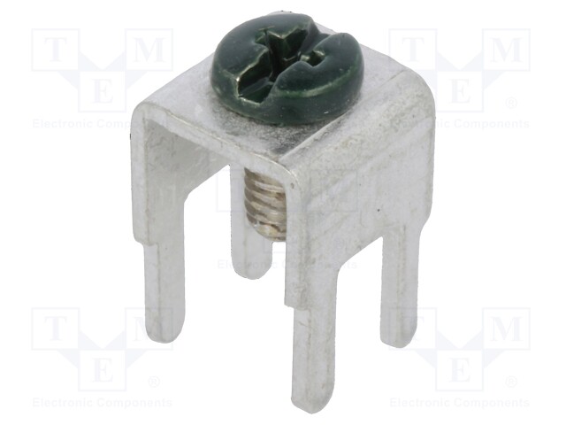 Terminal: screw terminal; THT,screw terminal; green; 7.5x5mm