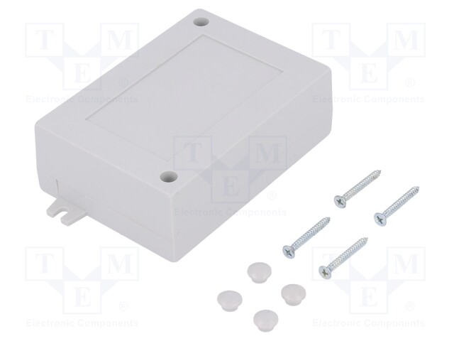 Enclosure: multipurpose; X: 64mm; Y: 91mm; Z: 31mm; with fixing lugs