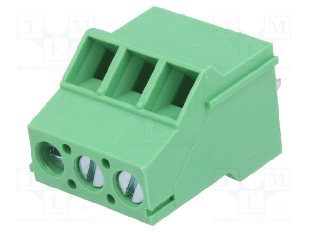 PCB terminal block; angled; 5.08mm; ways: 3; on PCBs; 2.5mm2; 18A