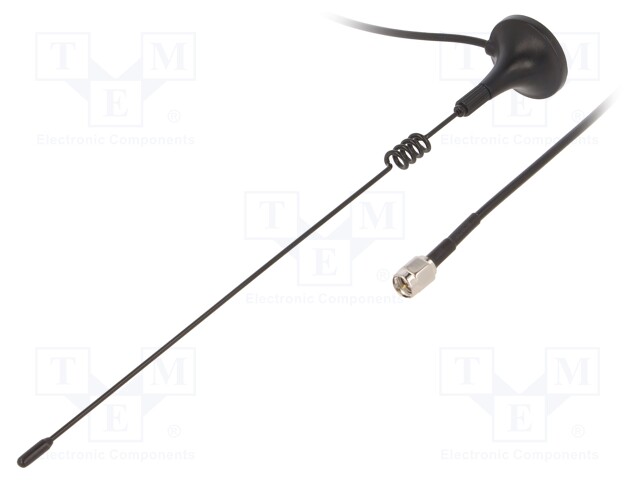 Antenna; GSM; 2dBi; vertical; Mounting: magnet; 50Ω; male,SMA