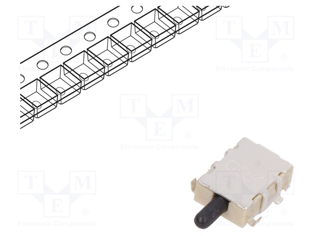 Switch: detecting; Pos: 2; SPST-NC; 0.1A/12VDC; Leads: for PCB
