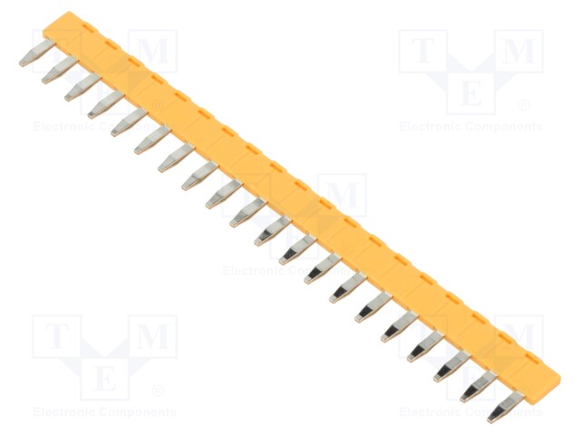 Connection bridge; PIN: 20; 32A; Series: G2RV-ST; yellow