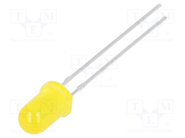 LED; 5mm; bipolar,bicolour; yellow; 6÷12mcd; 60°; Front: convex