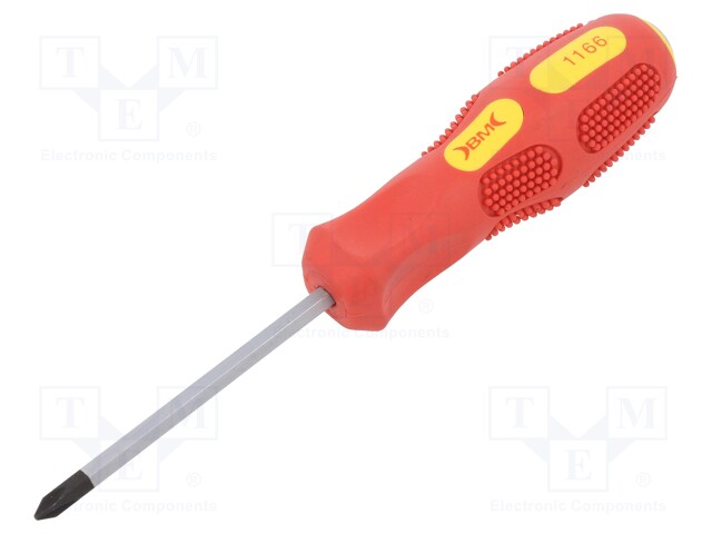 Screwdriver; Phillips; for impact; PH1; Blade length: 75mm