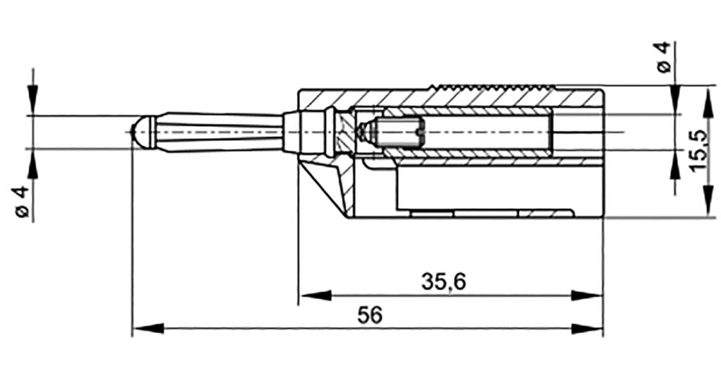 Connector: 4mm banana; plug; 30A; 33VAC; 60VDC; green; 3mΩ; 2.5mm2