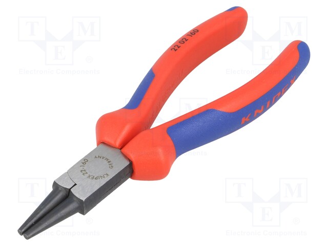 Pliers; round; 160mm; Conform to: DIN/ISO 5745