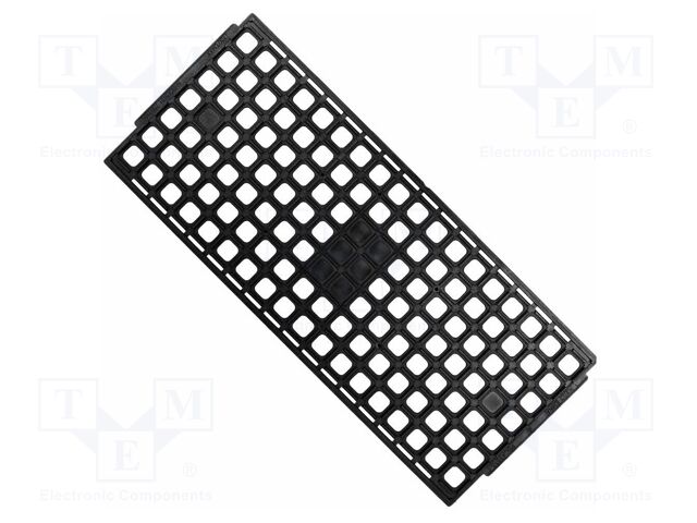 Electronic components tray; ESD; 15x15mm; black; PBGA