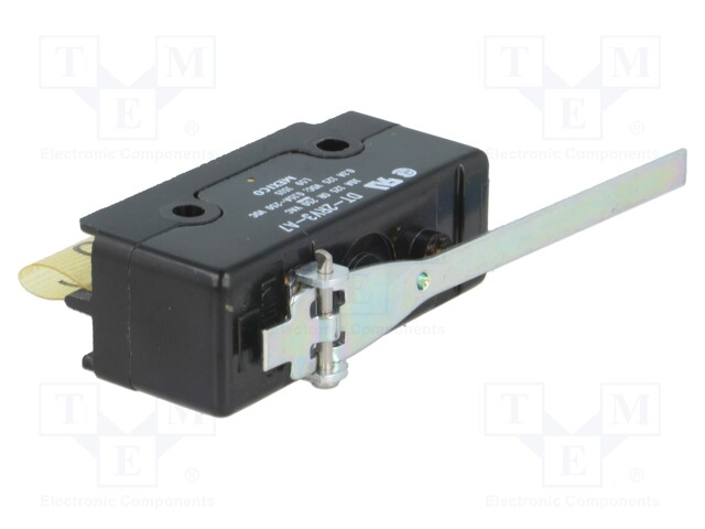Microswitch SNAP ACTION; with lever; DPDT; 10A/250VAC; 10A/28VDC