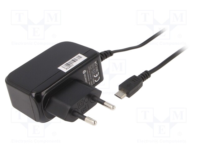 Power supply: switched-mode; volatage source; 5VDC; 2A; 10W