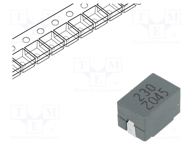 Inductor: wire; 230nH; Ioper: 50A; 0.29mΩ; 100kHz; -40÷125°C; ±10%