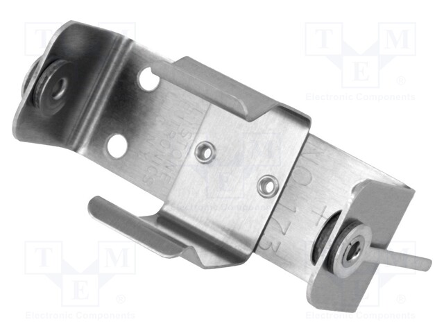Holder; Mounting: PCB,screw; Size: C,R14; Batt.no: 1; aluminium