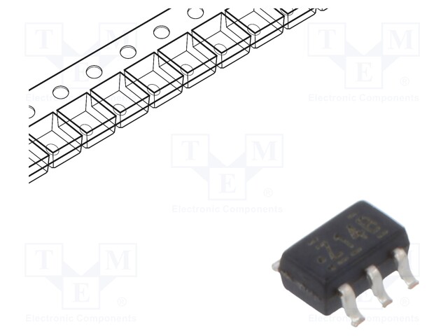 IC: digital; inverter,Schmitt trigger; NOT; Channels: 2; IN: 1; SMD