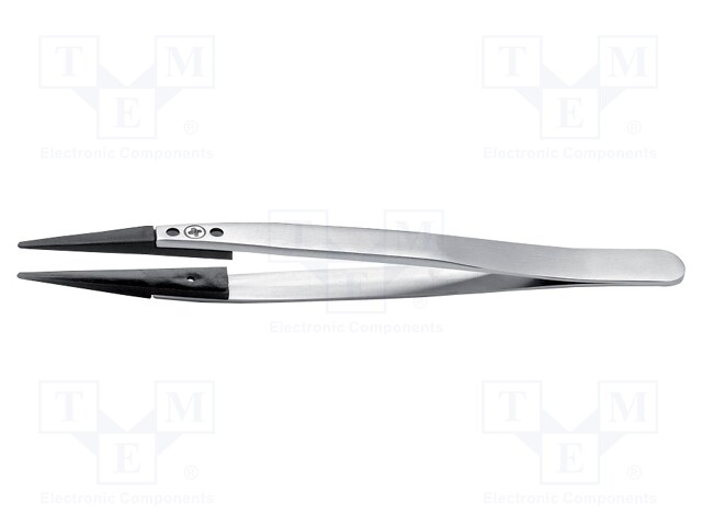 Tweezers; replaceable tips; Blade tip shape: flat; ESD