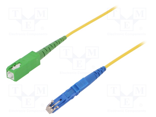 Fiber patch cord; E2,SCA; 5m; Optical fiber: 9/125um; yellow