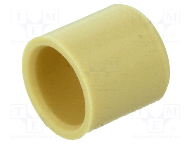 Bearing: sleeve bearing; Øout: 18mm; Øint: 16mm; L: 20mm; yellow