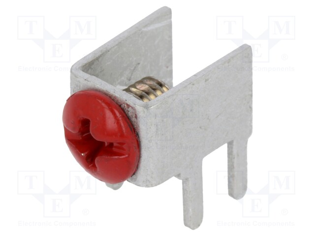 Terminal: screw terminal; THT,screw terminal; red; 7.5x5mm