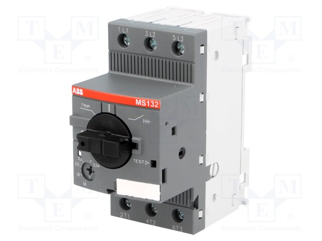 Motor breaker; 0.75kW; 208÷690VAC; DIN; IP20; -25÷60°C