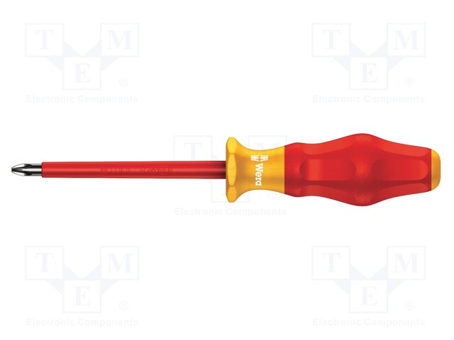 Screwdriver; insulated; Phillips; PH2; Blade length: 200mm; 1kVAC