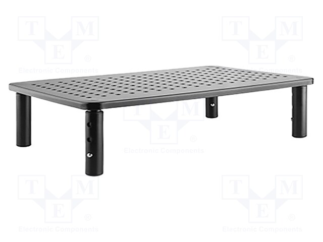 Monitor stand; 20kg; plastic,steel; 370x235x120mm