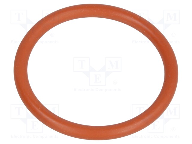 O-ring gasket; VMQ; D: 1.8mm; Øint: 17mm; M20; red; -60÷250°C