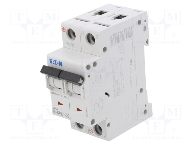 Circuit breaker; 230/400VAC; 250VDC; Inom: 40A; Poles: 2; DIN; 10kA