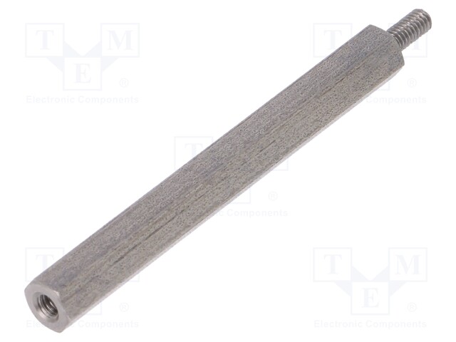 Screwed spacer sleeve; Int.thread: M2,5; 45mm; Ext.thread: M2,5