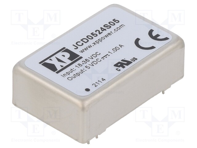 Converter: DC/DC; 5W; Uin: 18÷36V; 5VDC; Mounting: THT; Series: JCD