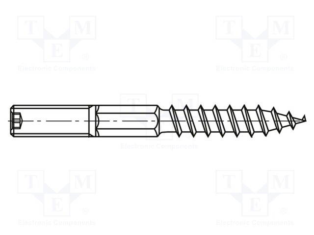 Screw; for wood; BN: 20215