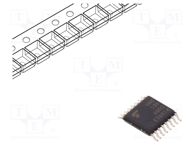 IC: digital; 2-to-4 lines,decoder; Channels: 2; C²MOS; SMD; TSSOP16