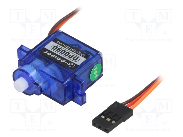 Motor: servo; 4.8÷6VDC; micro; digital; 9g; 22.4x12.5x23mm; nylon