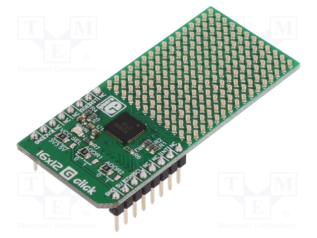 Click board; LED matrix; GPIO,I2C; IS31FL3733; 3.3/5VDC