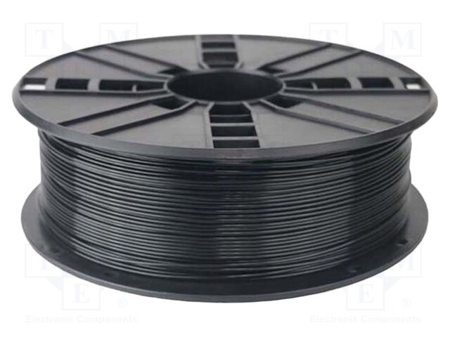 Filament: PLA; 1.75mm; black; 190÷220°C; 200g