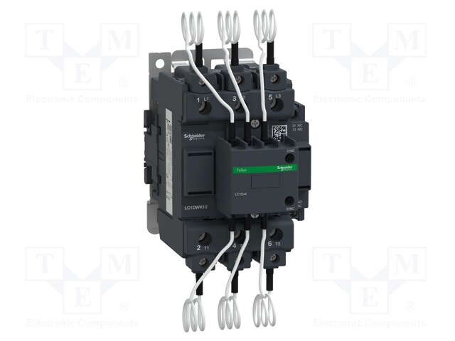 Contactor: 3-pole; NO x3; Auxiliary contacts: NC x2 + NO; 230VAC