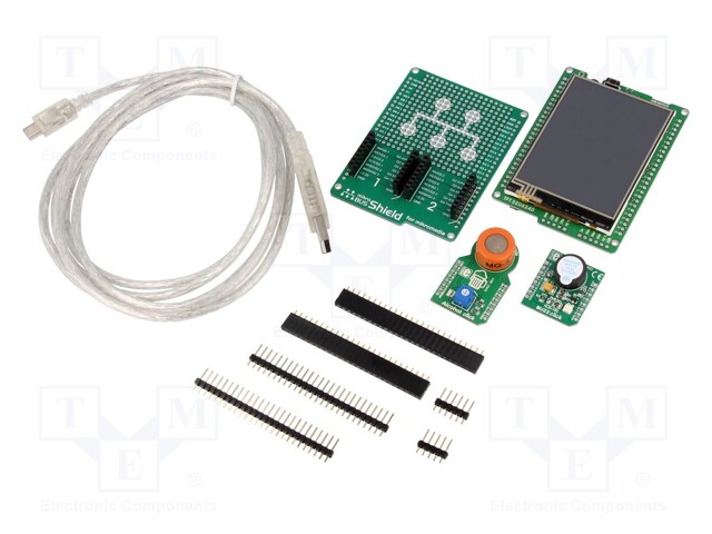 Dev.kit: Microchip PIC; Family: PIC32; Add-on connectors: 1