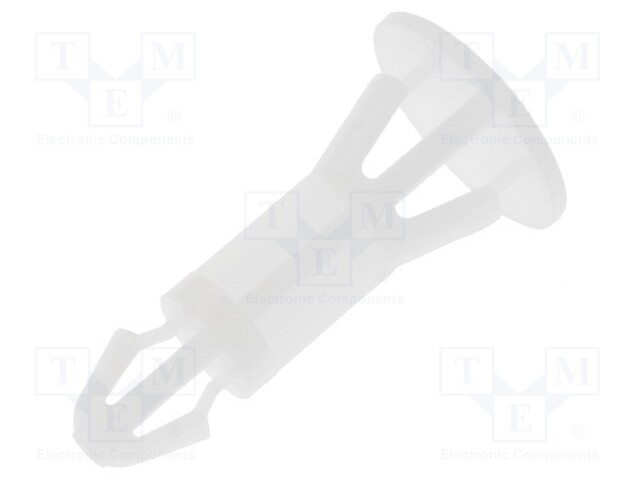 Assembly stud; polyamide; L: 12mm; snap fastener; Colour: natural